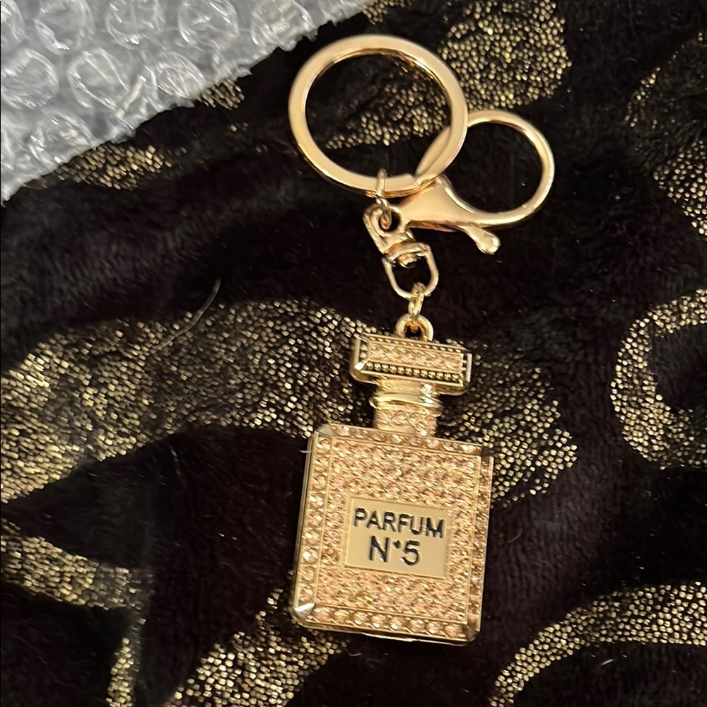 Gold Rhinestone Key chain/ bag Accessory